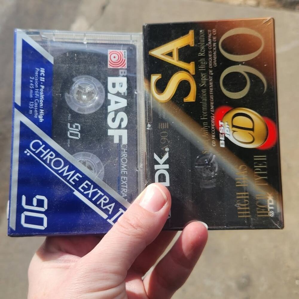 Vintage  BASF Chrome Extra II  60  Sealed CASSETTE tape   blank brand new